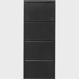Schoenenkast Caruso zwart 4 laden Kare Design
