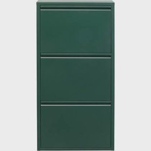Schoenenkast Caruso groen 3 laden Kare Design