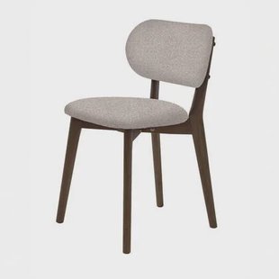 Giga Living - Eetkamerstoel Beige|Walnoot - Stilo - Set van 2