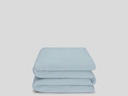 Yumeko Kinderdekbedovertrek jersey fresh blue 120x150 100% biologisch en fairtrade katoen, jersey katoen (gebreid)