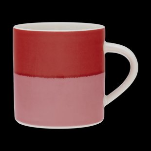 Arabia Vuokko mok 35 cl 2-kleurig roze-rood