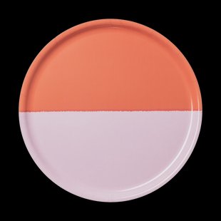 Arabia Vuokko dienblad Ø35 cm 2-kleurig roze-rood