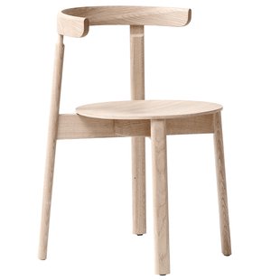 Form&amp;Refine Lunar Stoel Wit Gepigmenteerd Eiken