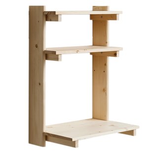 Form&amp;Refine Beam Wandplank Met Bureau Grenen