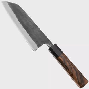 Munetoshi Black Hammer-Tone Small Santoku, klein santokumes 13.5 cm