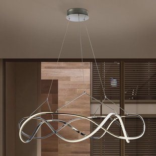 Schuller Valencia Hanglamp Molly, dimbaar, Ø 100 cm, chroom