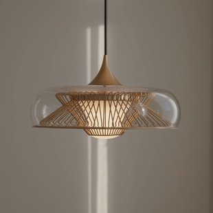 UMAGE Chordis hanglamp, messing, staal, glas, E27