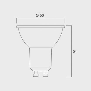 Sylvania LED reflectorlamp GU10 5W 2.700K dimbaar 36° 450 lm