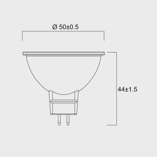Sylvania LED reflectorlamp GU5.3 4.6W 4.000K 36° 425lm