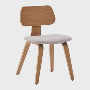 Kave Home Gena Eetkamerstoel - Eiken / Beige