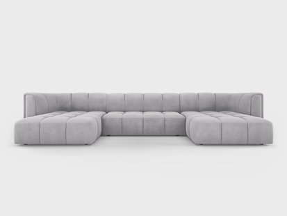 Panoramische bank Francesca chenille 5-zits | Milo Casa