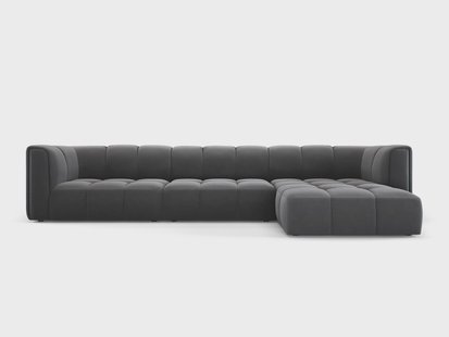 Hoekbank Francesca velvet rechts 5-zits | Milo Casa