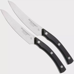 Due Cigni 2C909 Arne Line 2-delige steakmessenset, zwart