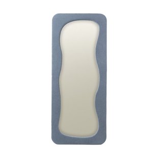 Passpiegel wave teddy - blauw - 168x70 cm
