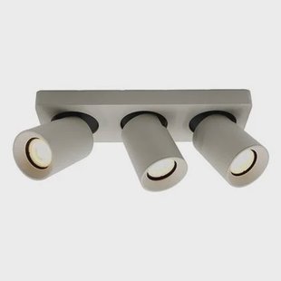 Artdelight - Megano - Opbouwspot 3 lichts Zijdegrijs