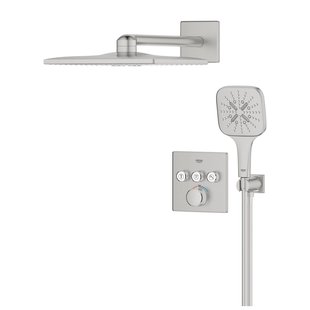 GROHE Smartcontrol Thermostatisch Inbouw Douchekraan Shower-Set Vierkant Supersteel