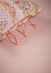 Pip Studio Hoeslaken Cross Stitch Koraal 180x200cm