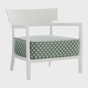 Kartell Cara Mat Liberty Tuinstoel - Groen / Wit