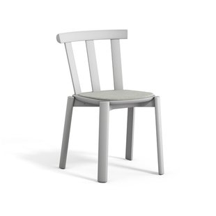 Stolab Alt stoel beklede zitting berkenhout Hallingdal 65-110 light grey-ljusgrå 51