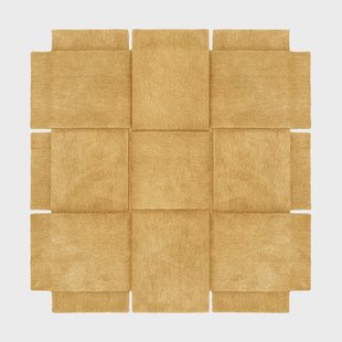 Design House Stockholm Basket vloerkleed yellow ochre 180x180 cm