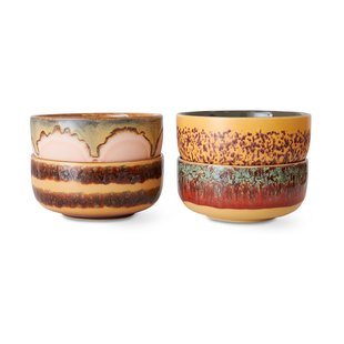 HKliving 70's dessertkom 4-delig Harbour