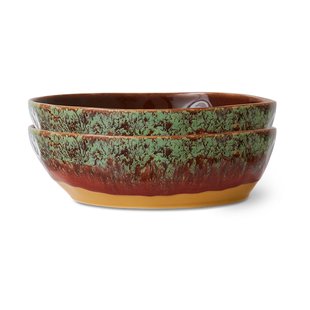 HKliving 70's pastabord Ø19,5 cm 2-pack Cove