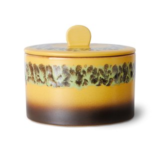 HKliving 70's cookie jar koektrommel Ø17 cm Kelp