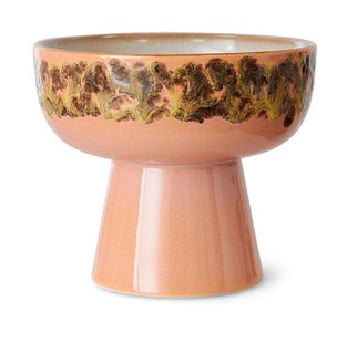 HKliving 70's tapas schaal op voet L Ø12,5x11 cm Lush