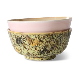 HKliving 70's ramenschaal Ø19 cm 2-delig Ascend