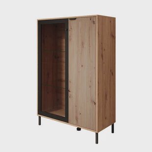 Meubella - Vitrinekast Malaika - Eiken - 93 cm