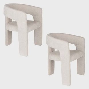 Housecraft Living Valentin Eetkamerstoel Beige - Set van 2 Housecraft Living Valentin Eetkamerstoel Beige - Set van 2