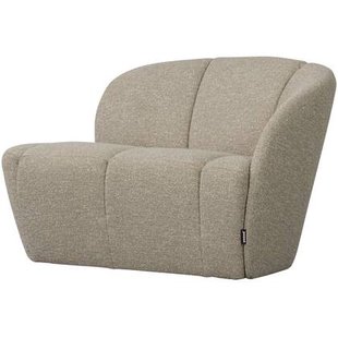 WOOOD Mojo 2-Zits Bankje Rechts - Bouclé - Beige Melange - 73x112x77