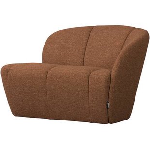 WOOOD Mojo 2-Zits Bankje Rechts - Bouclé - Roestbruin Melange
