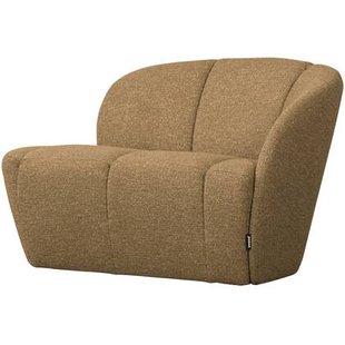 WOOOD Mojo 2-Zits Bankje Rechts - Bouclé - Geel|Bruin Melange