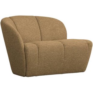 WOOOD Mojo 2-Zits Bankje Links - Bouclé - Geel|Bruin Melange