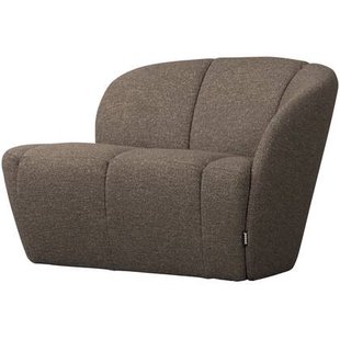 WOOOD Mojo 2-Zits Bankje Rechts - Bouclé - Bruin Melange