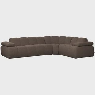 WOOOD Mojo Hoekbank Rechts - Bouclé - Bruin Melange - 74x310x230 WOOOD Mojo Hoekbank Rechts - Bouclé - Bruin Melange - 74x310x230
