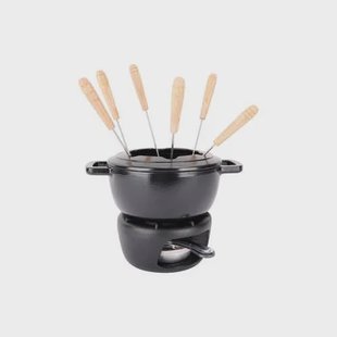 Cosy & Trendy Fondueset Fontestic Gietijzer Black - Ø 18 cm