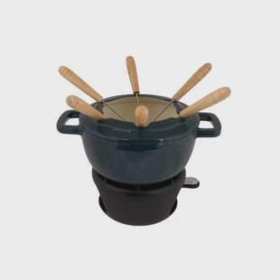 Cosy & Trendy Fondueset Fontestic Gietijzer Green Heron - Ø 18 cm