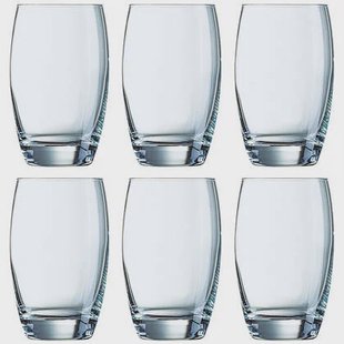 Arcoroc Drinkglazen Salto - 6 stuks - transparant - glas - 350 ml