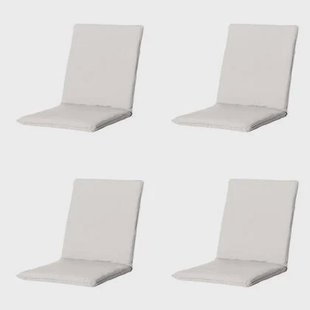 Madison - Stapelstoelkussen Napels sand - Ca. 97x49 cm - Set van 4