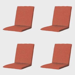 Madison - Stapelstoelkussen Panama terra - Ca. 97x49 cm - Set van 4