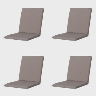 Madison - Stapelstoelkussen Panama taupe - Ca. 97x49 cm - Set van 4
