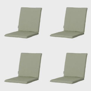 Madison - Stapelstoelkussen Panama sage - Ca. 97x49 cm - Set van 4