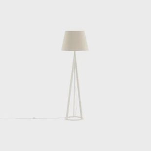 Svea - Nala vloerlamp - 160 cm - linnen - wit