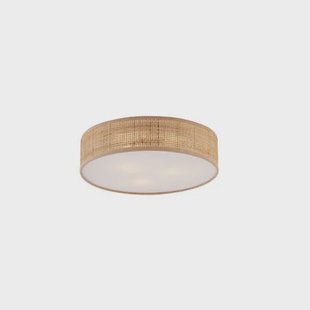 QAZQA Oosterse plafondlamp rotan 38cm - Trammy