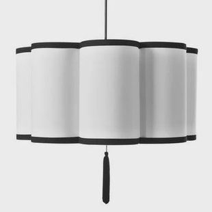 Beliani - PALAMAR - Hanglamp - Wit - Nylon
