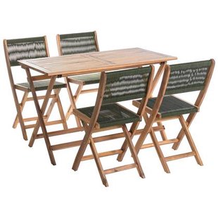 Beliani - PROSSEDI - Tuinset 4-zits - Groen - Acaciahout