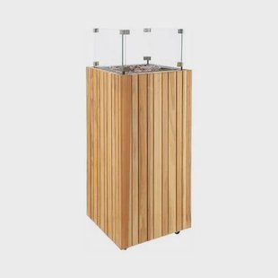 Cosi Fires Cosipillar square sfeerhaard - teak Cosi Fires Cosipillar square sfeerhaard - teak
