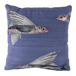 MOOOI Embroidered Flying Coral Fish Decoratiekussen